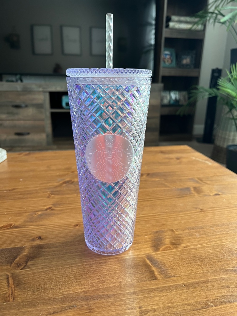 Starbucks Iridescent Diamond Tumbler - Purple Blue Shift